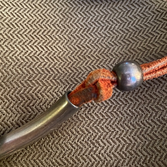 Silver Creations Agate Leather Necklace - Picture 13 of 15